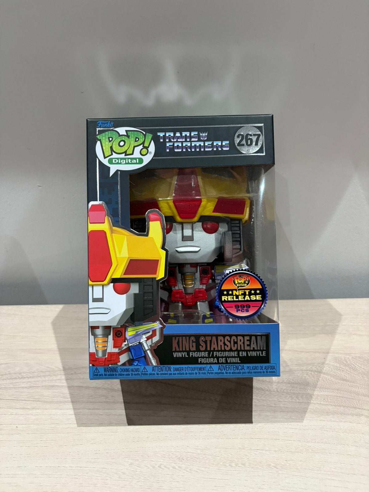 King Starscream #267 Funko Pop Digital Transformers NFT  999, Enlèvement ou Envoi, Comme neuf
