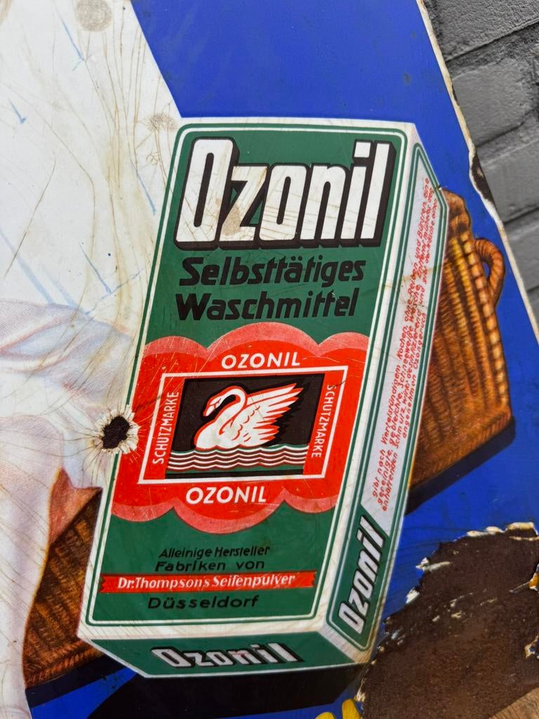 Panneau d'affichage en émail à la cire d'ozonil, Enlèvement