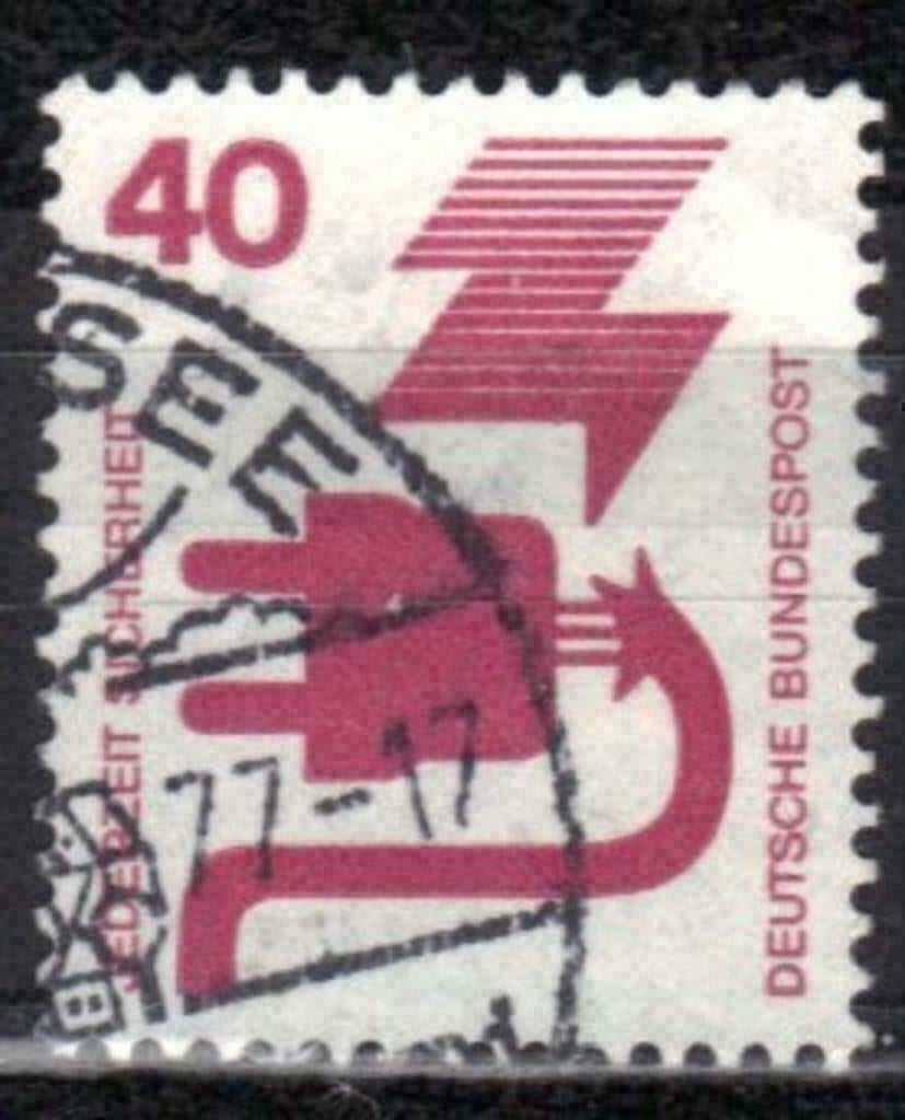Allemagne Bundespost 1972-1973 - Yvert 575 - Accidents (ST), Timbres & Monnaies, Timbres | Europe | Allemagne, Envoi, Affranchi