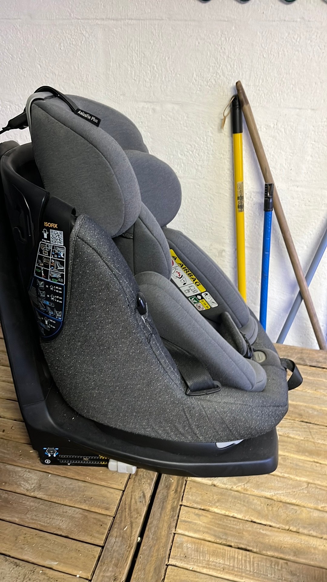 Maxi Cosi Axissfix Plus draaiende autostoel, Ophalen, 0 t/m 18 kg, Slaapstand, Zo goed als nieuw