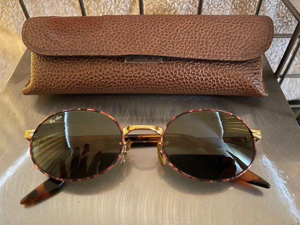 Vintage B&L Ray-ban Sidestreet Oval W2188 zonnebril SS04, Enlèvement ou Envoi, Comme neuf, Brun, Ray-Ban