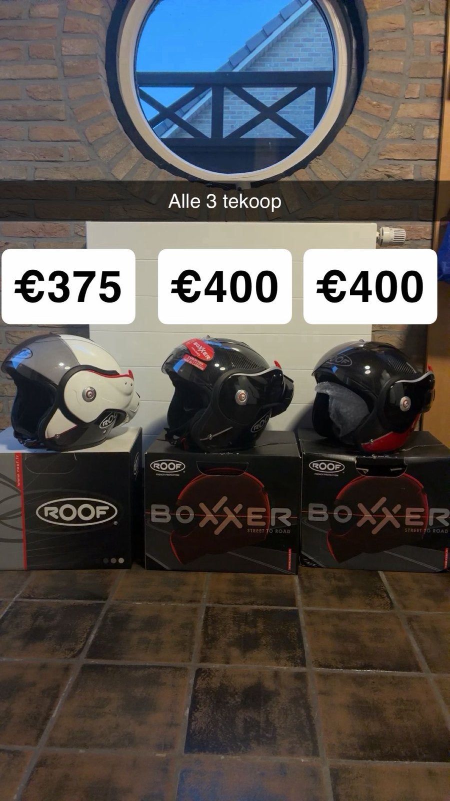 Roof boxxer helm, Ophalen, Zo goed als nieuw