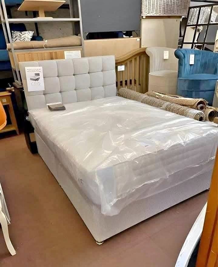 Nouveau lit + matelas — Toutes les tailles disponibles, Maison & Meubles, Envoi, Neuf, Deux personnes, Autres couleurs