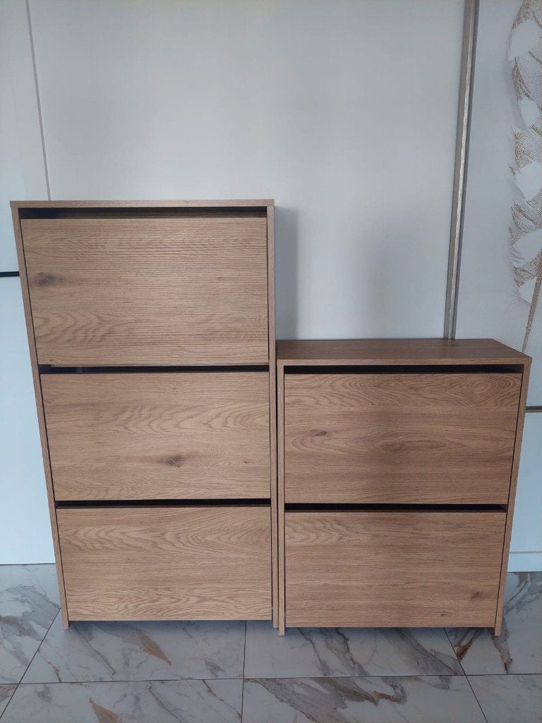2 schoenenkasten te koop, Ophalen, Zo goed als nieuw, Modern