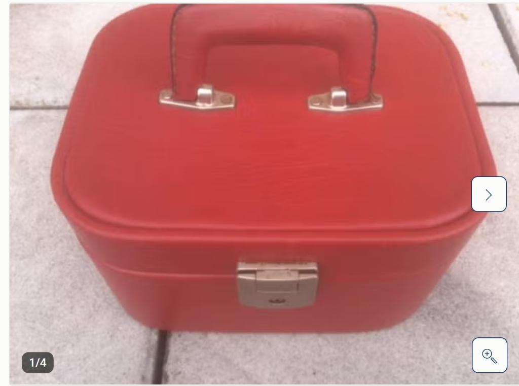 beauty case, Ophalen of Verzenden, Gebruikt, Rood, Hardcase
