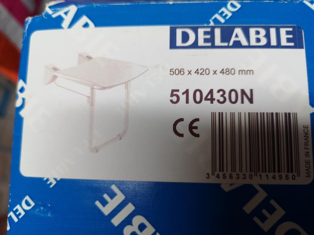 Siège douche delabie, Enlèvement, Douche
