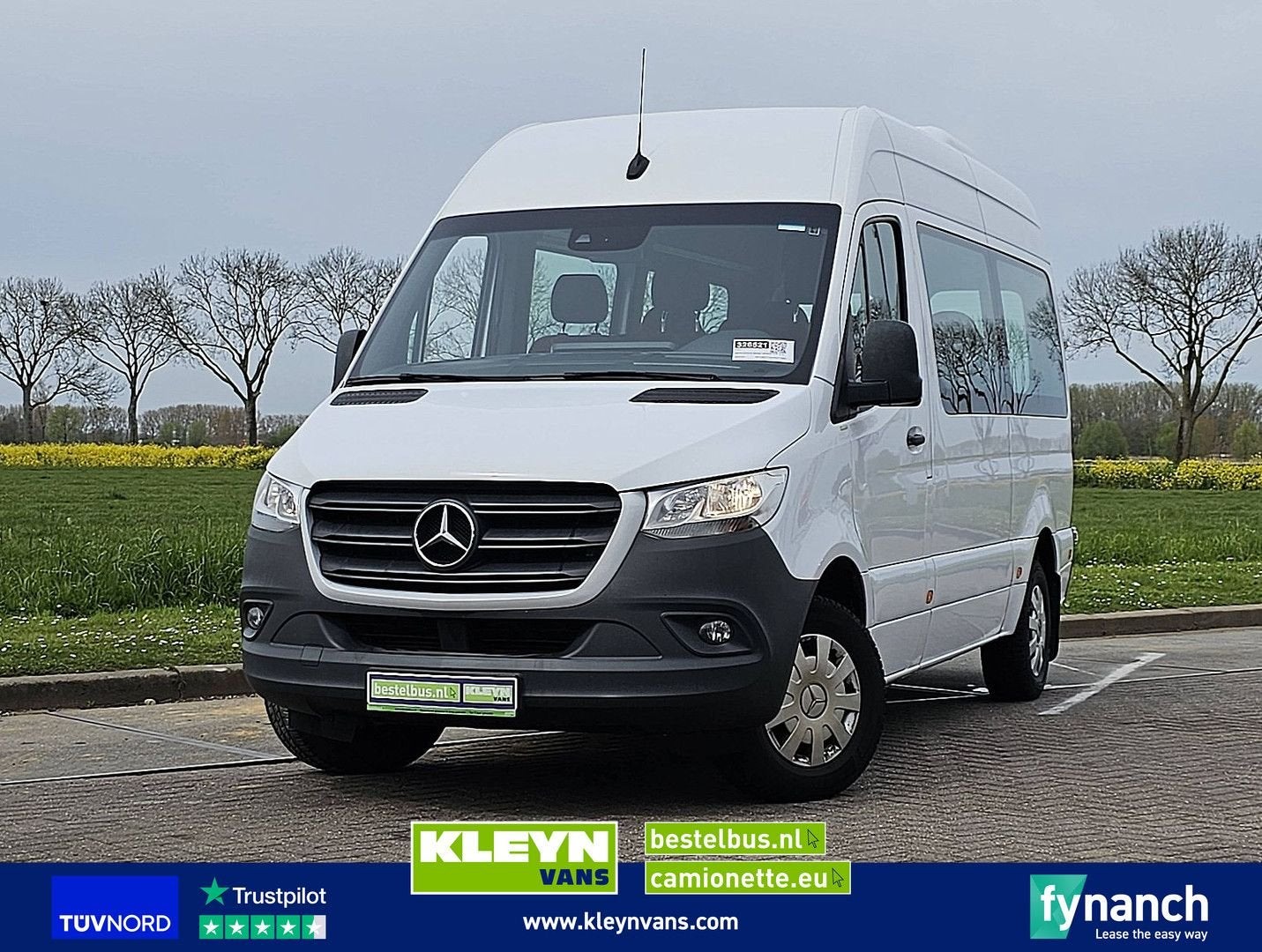 Mercedes-Benz SPRINTER 314 L2H2 9-Pers 2x Airco, Auto's, Bestelwagens en Lichte vracht, Airconditioning, Wit, Mercedes-Benz, Bedrijf