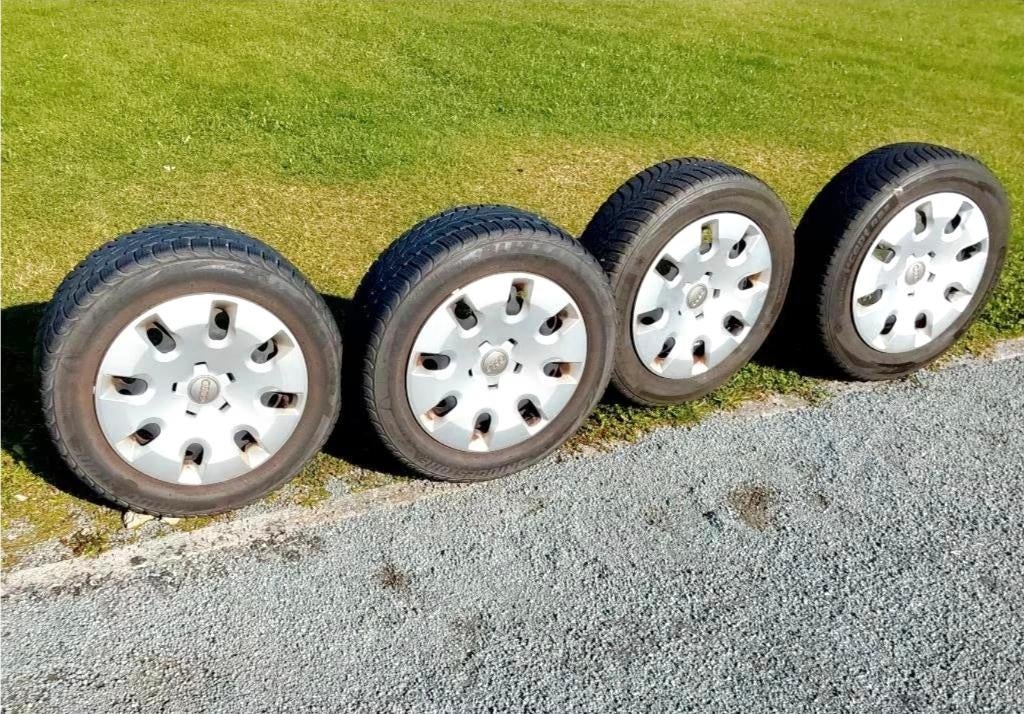 4 roues hiver 185/60-15 pour Audi A1, entraxe 5x100, Auto-onderdelen, Banden en Velgen, Ophalen, Gebruikt, 15 inch, Banden en Velgen