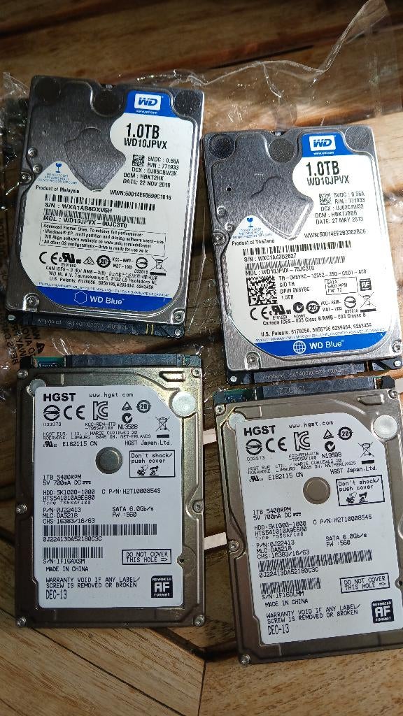 1 TB sata harde schijf voor laptop, Computers en Software, Harde schijven, Western Digital, Ophalen of Verzenden, Zo goed als nieuw