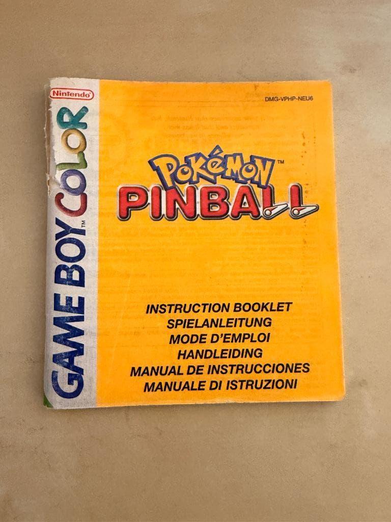 Pokemon Pinball Manual - GameBoy Color, Games en Spelcomputers, Ophalen of Verzenden, Gebruikt