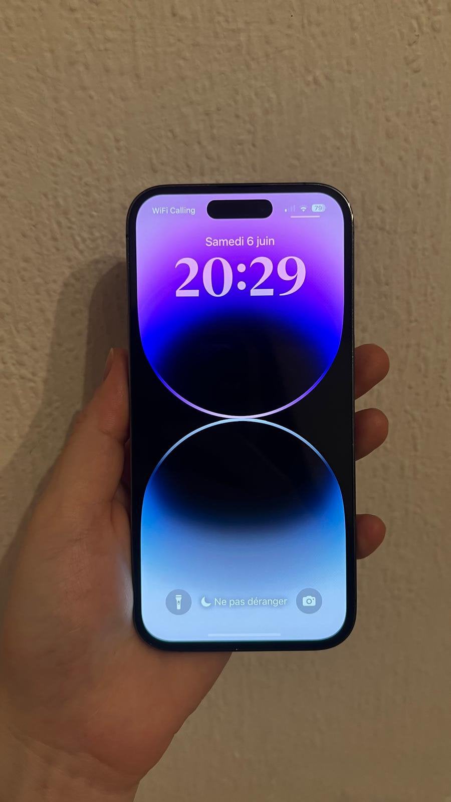 Iphone 14 pro, Ophalen of Verzenden, Zo goed als nieuw, Paars, IPhone 14
