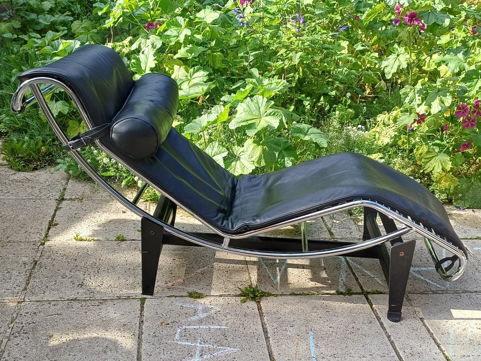 Chaise longue Le Corbusier - réplique cuir de haute qualité, Une personne, Enlèvement, Utilisé, Chaise longue Le Corbusier
