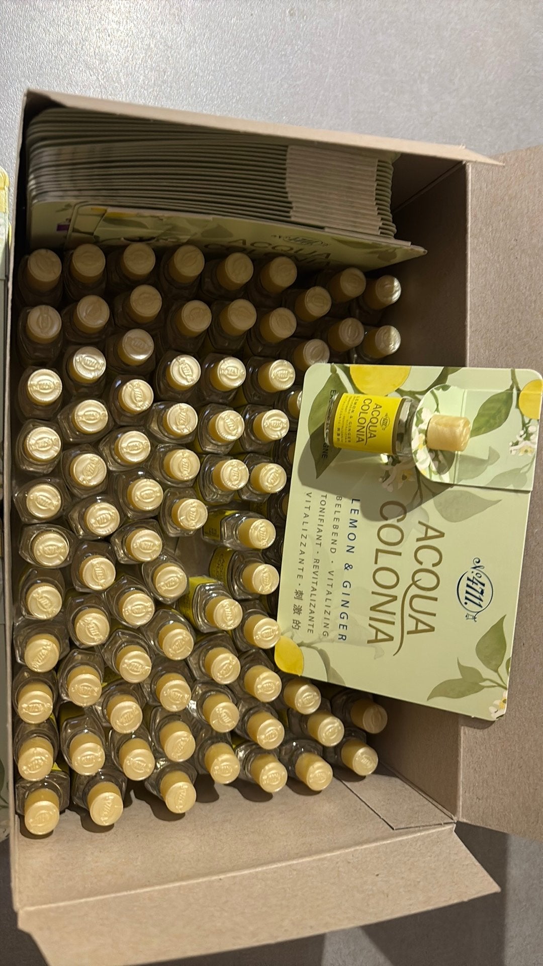 Acqua colonia 4711 lemon & ginger 100 flesjes, Ophalen of Verzenden, Nieuw
