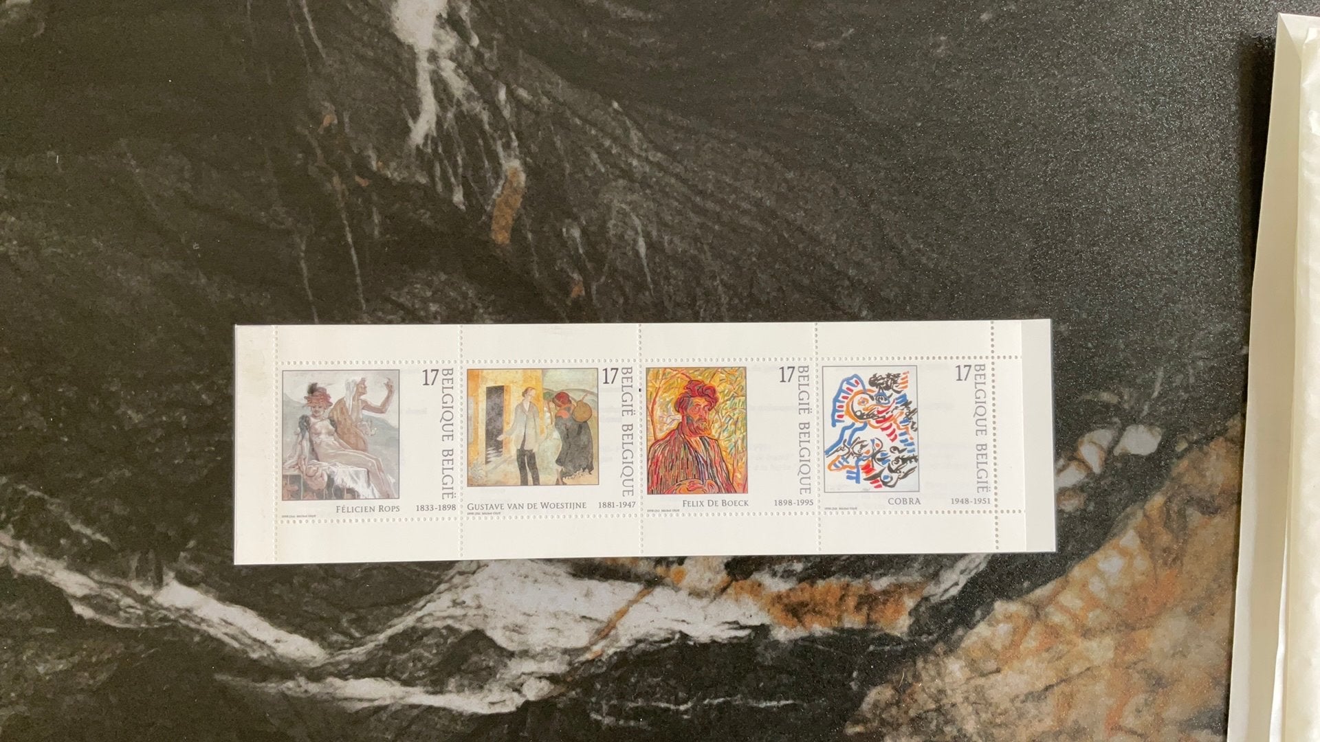 Vel Belgische kunstpostzegels, Ophalen of Verzenden, Postfris