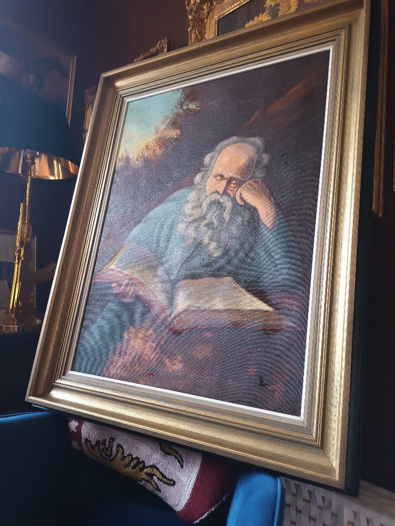 Schilderij volders , classic , groot mooi stuk., Ophalen, Doek, Portret of Personen, Gesigneerd