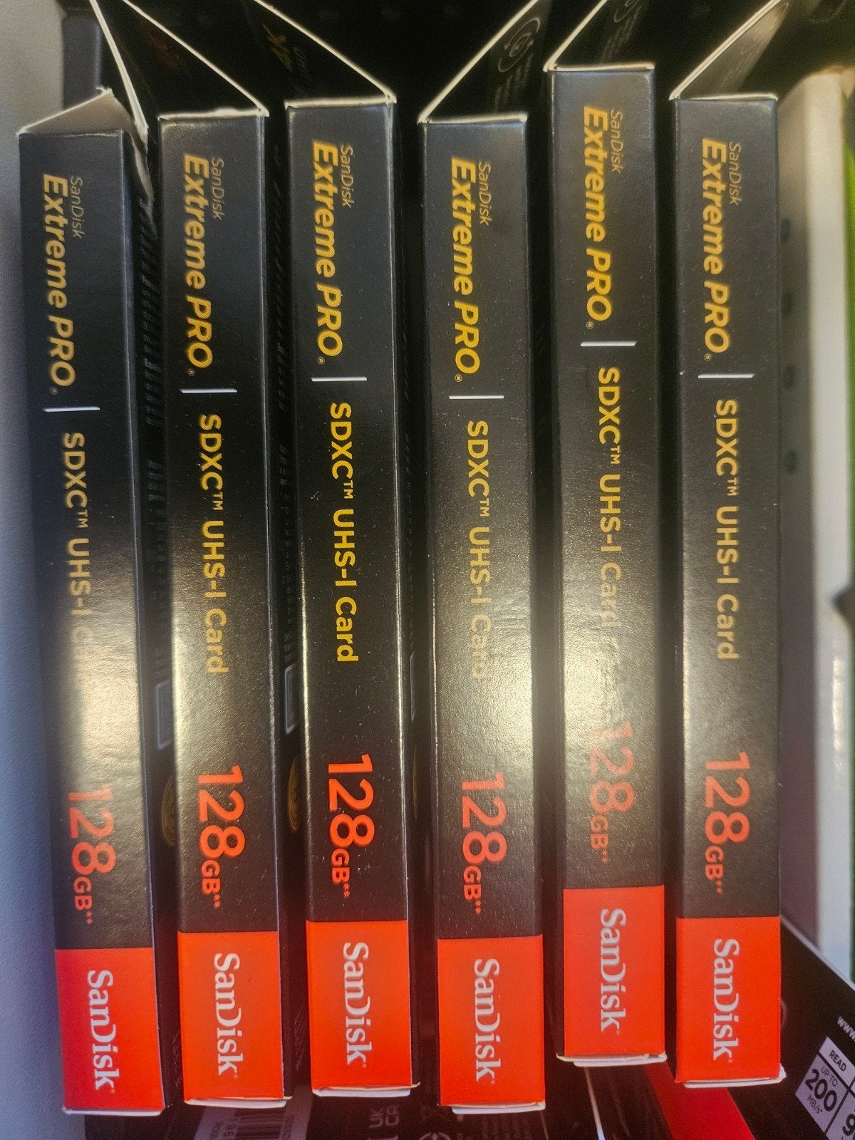 6 x SanDisk Extreme PRO 128 GB, Audio, Tv en Foto, Foto | Geheugenkaarten, Ophalen, SDXC, SanDisk, Röntgenbestendig