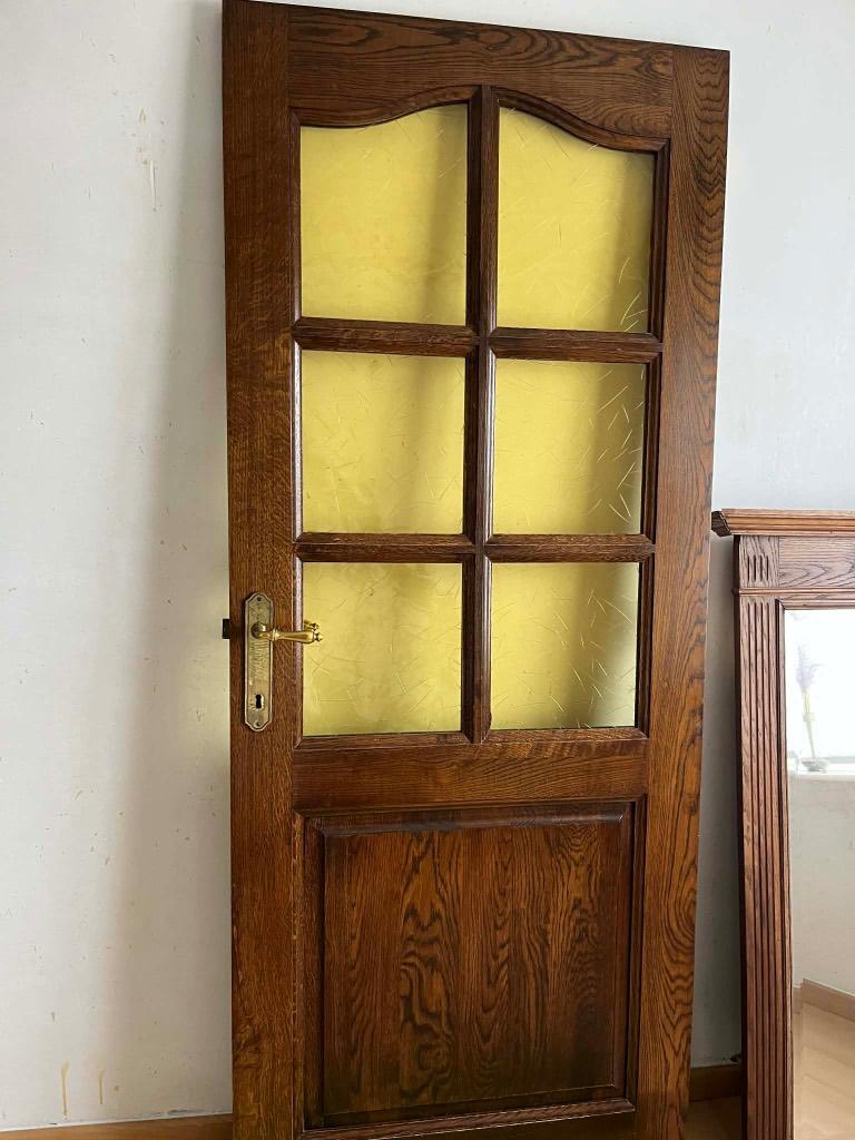 Vintage deur, Doe-het-zelf en Bouw, Ophalen, Gebruikt, 80 tot 100 cm, Binnendeur