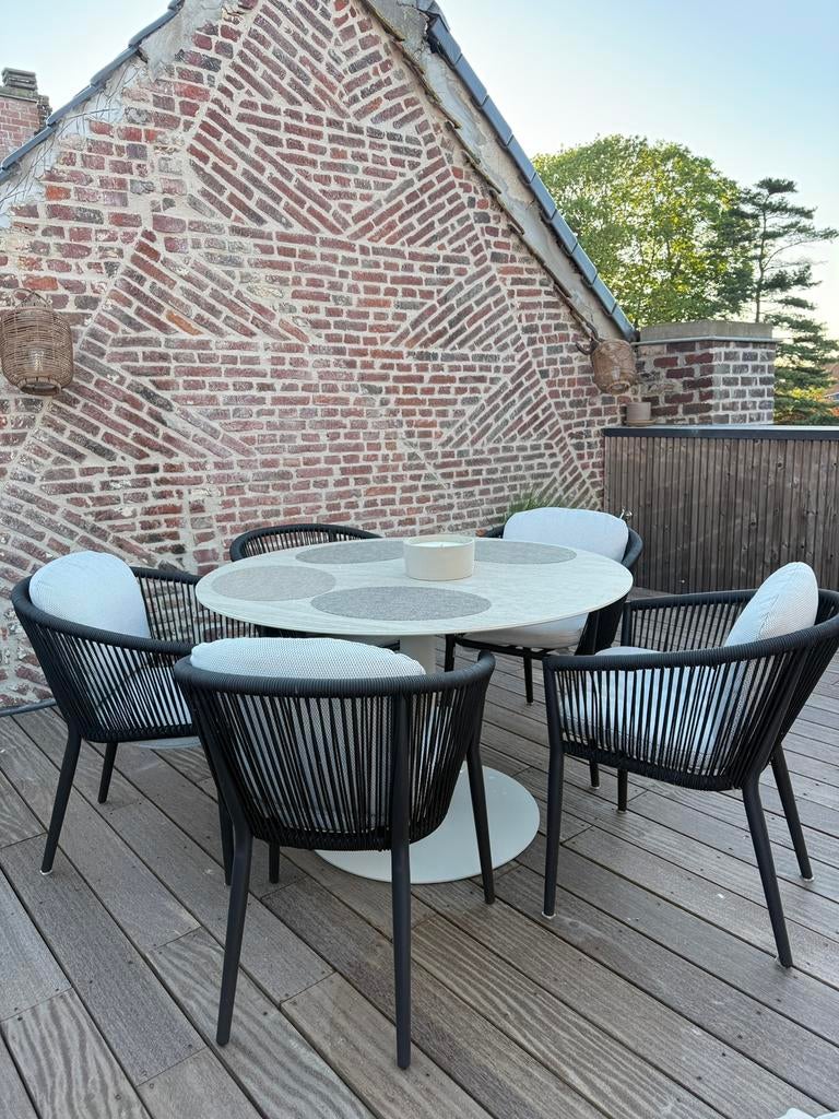 Ensemble de 6 chaises de jardin extérieures, Enlèvement, Comme neuf, Chaise