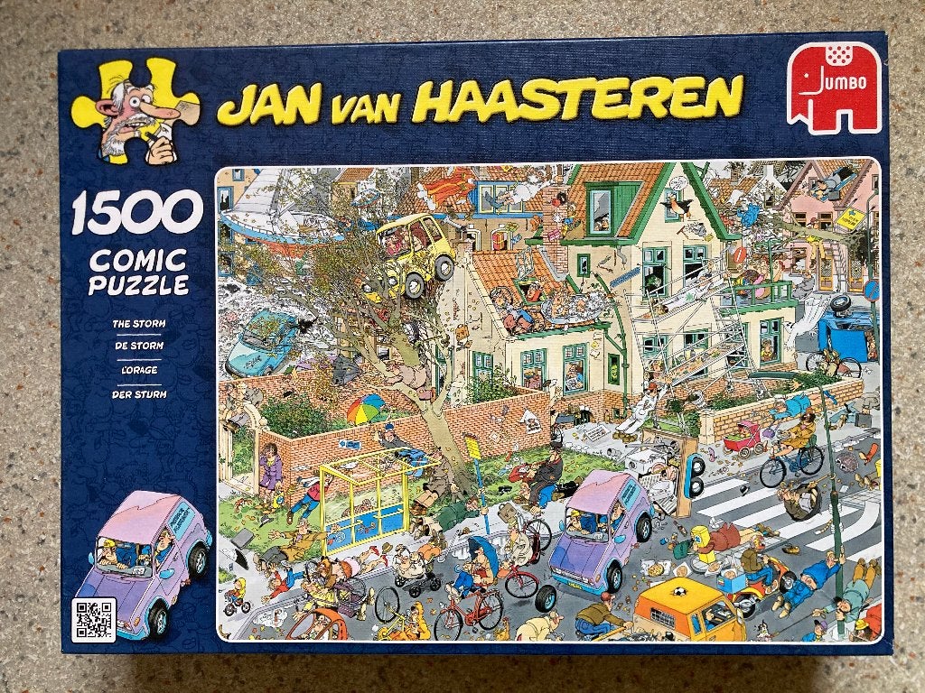 Puzzel Jan van Haasteren 1500 stukjes, Enlèvement, 500 à 1500 pièces, Comme neuf, Puzzle