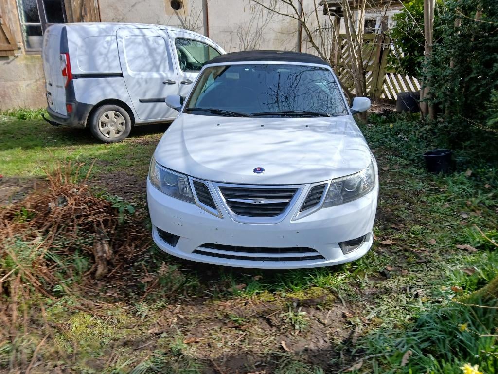 Saab 9-3 Cabrio, Auto's, Saab, Voorwielaandrijving, Euro 5, Parkeersensor, Zwart