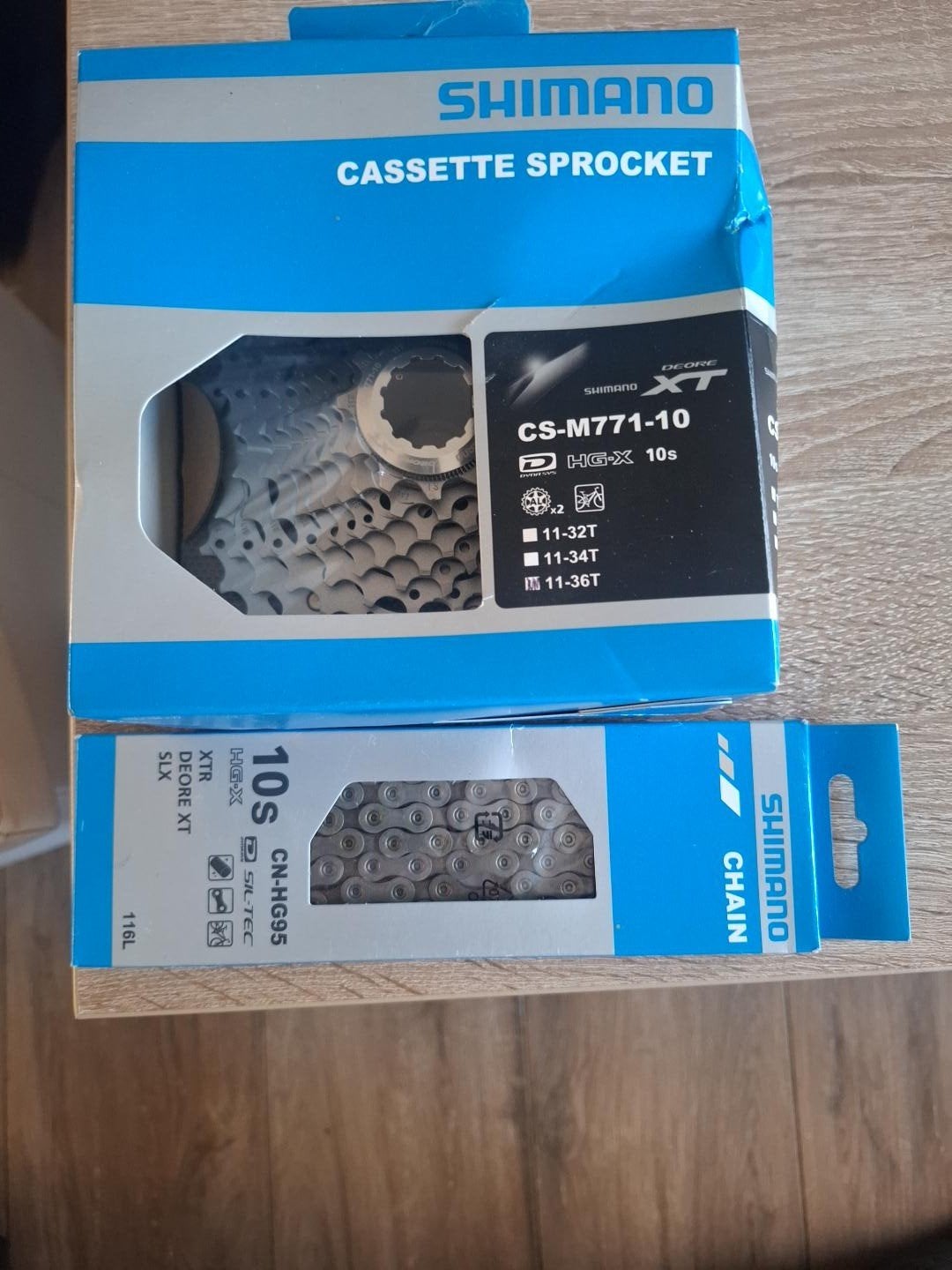 Shimano Deore XT 10-speed cassette 11-36T + XT ketting, Vélos & Vélomoteurs, Enlèvement, Neuf, Shimano deore XT