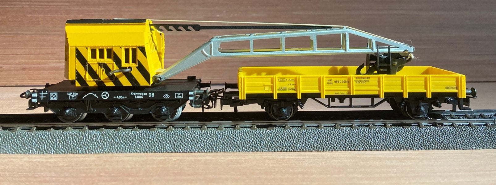 Marklin 4471+4671 grue et wagon DB ho ac, Enlèvement ou Envoi, Utilisé