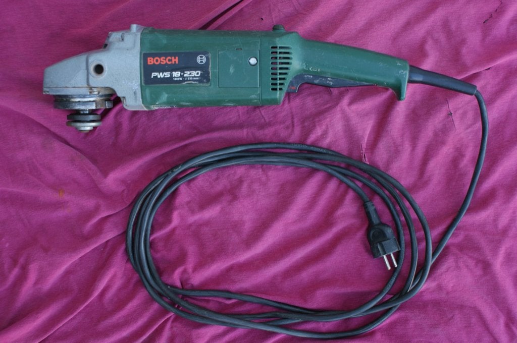 BOSCH PWS 18 - 230 slijpmachine, Ophalen, Gebruikt, 1000 watt of meer, Haakse handslijpmachine