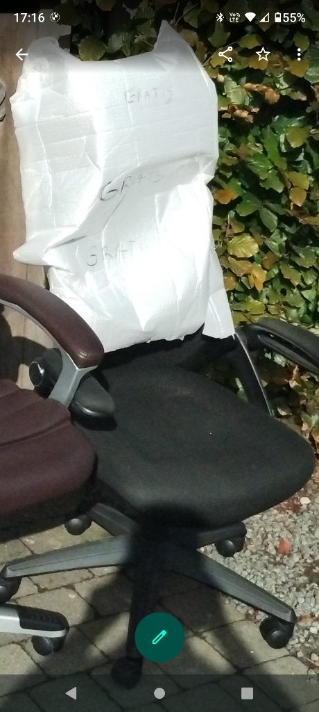 Bureaustoel zwart, Enlèvement, Comme neuf, Noir, Chaise de bureau