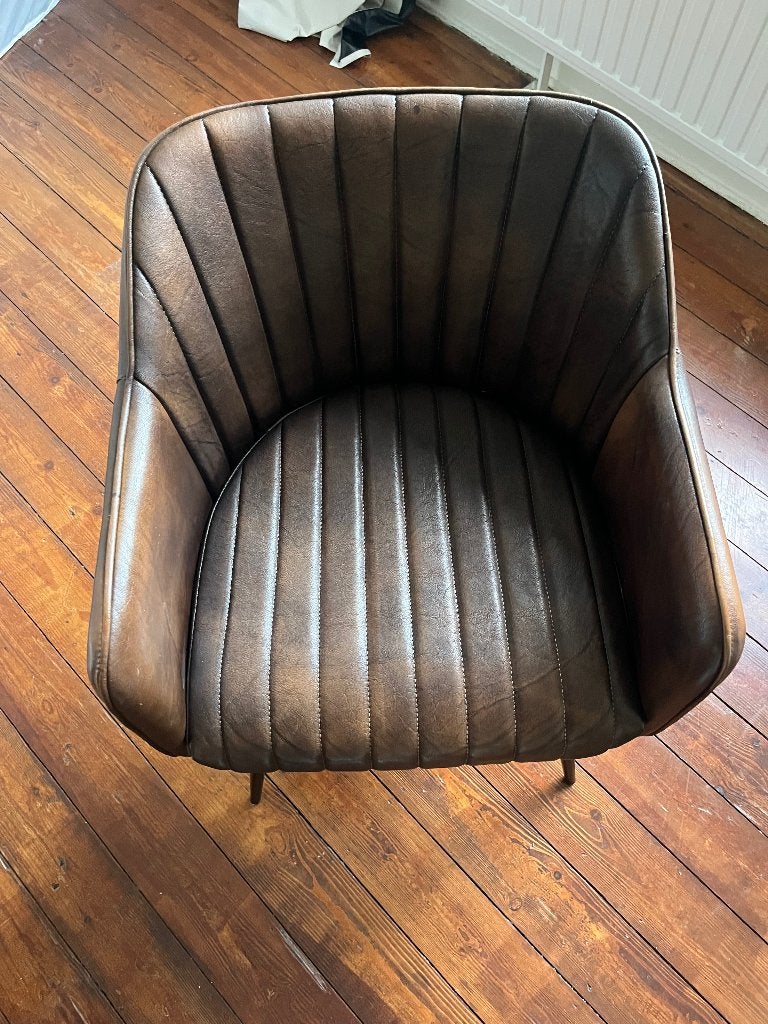 Chaise de bureau, Maison & Meubles, Enlèvement, Comme neuf, Brun, Chaise de bureau