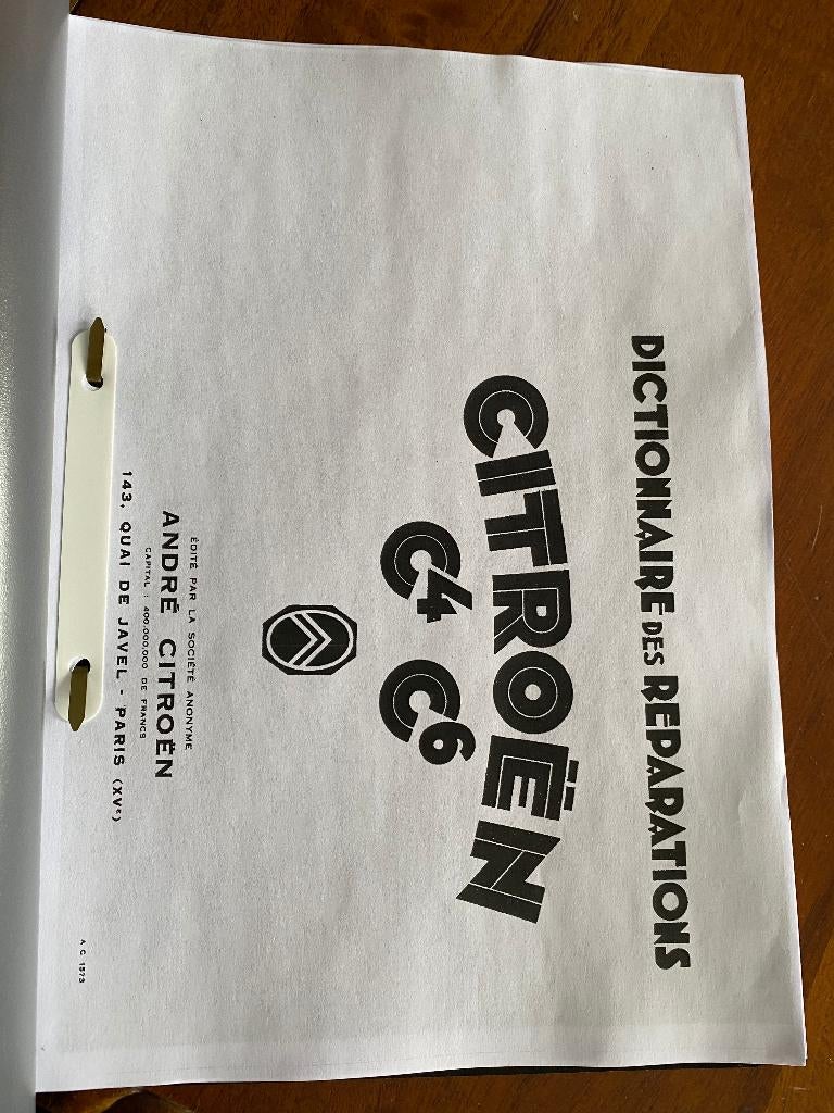 Citroen ac4 herstel handboek 1929 tot 1933, Ophalen of Verzenden