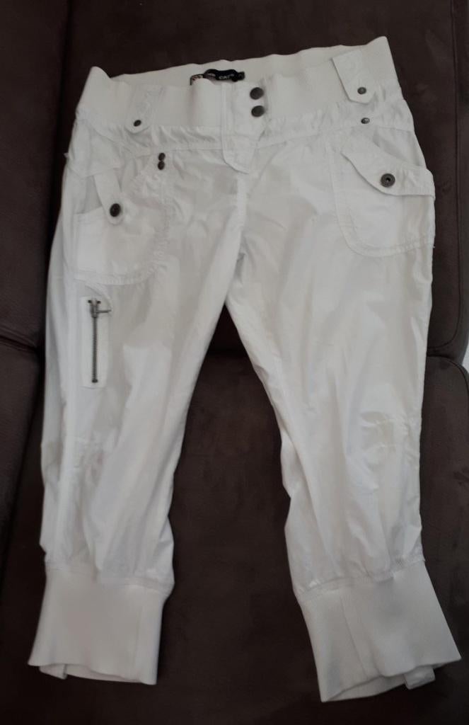 Coolcat - Pantalon 3/4 - blanc - taille L, Taille 42/44 (L), Trois-quarts, Comme neuf, Coolcat