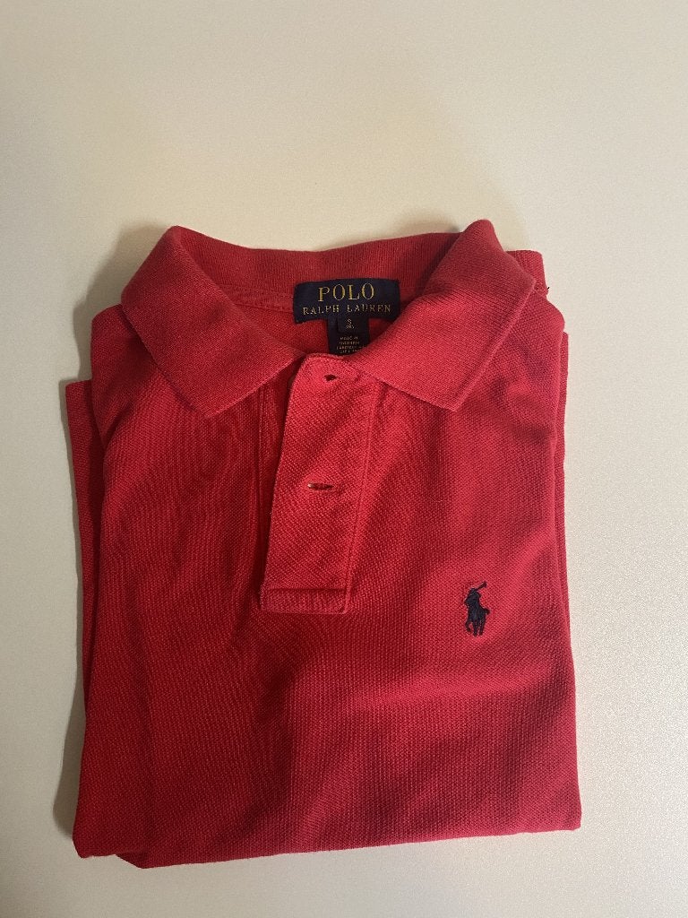 Polo Ralph Lauren 6-7 ans rouge, Neuf, Garçon ou Fille, Enlèvement ou Envoi, Chemise ou À manches longues