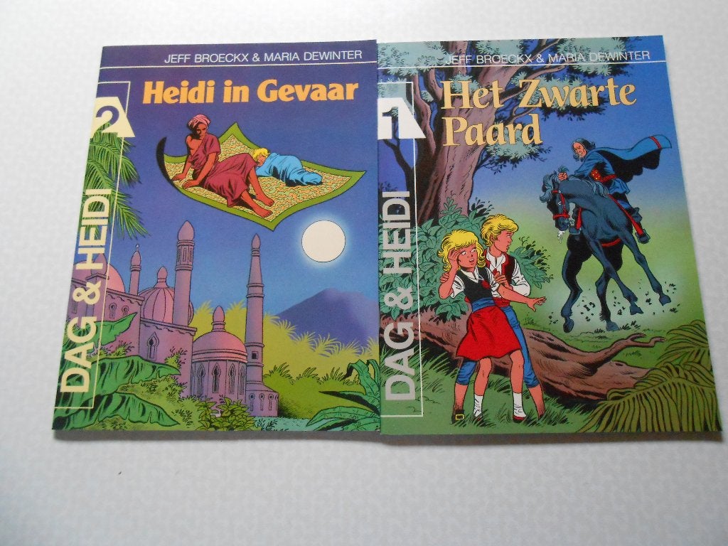 Dag en Heidi Het zwarte paard, Heidi in gevaar 1 ste druk., Complete serie of reeks, Nieuw, Ophalen of Verzenden, Jeff Broeckx