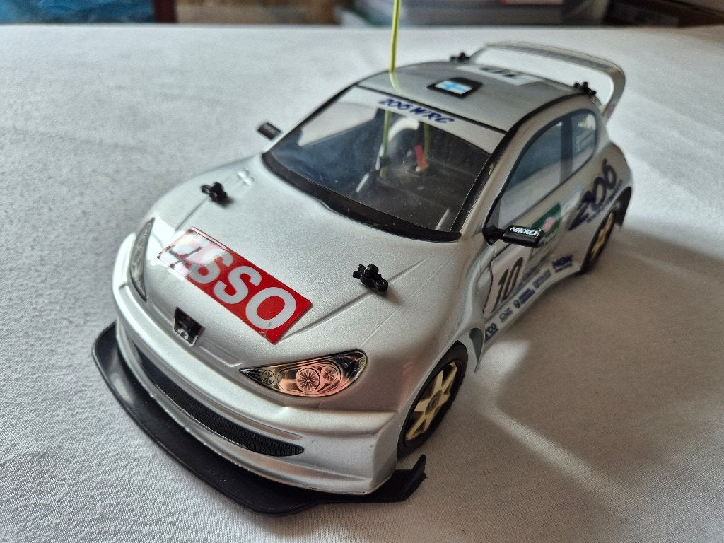 NIKKO Evolution Peugeot 206 WRC Télécommandée (RDC-14693), Enlèvement, Utilisé