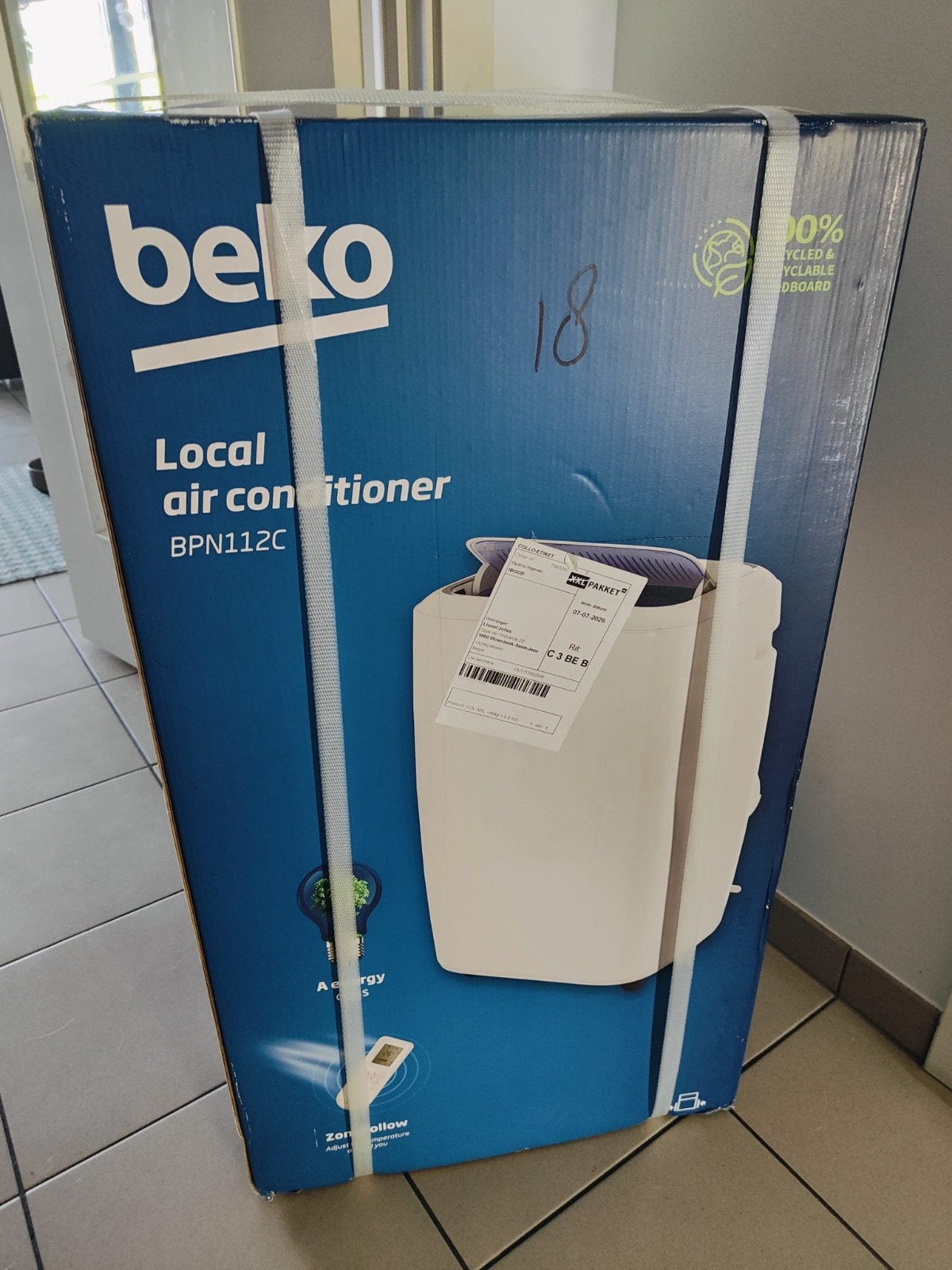 Beko BPN112C – 12.000 BTU – NEUF – En rupture de stock, Electroménager, Climatiseurs, Enlèvement, Ventilation, Climatiseur mobile