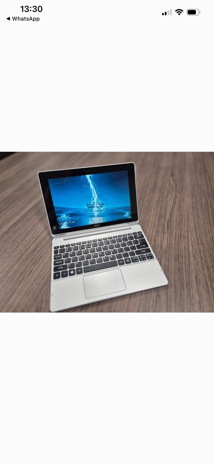 Switch Acer Aspire avec chargeur comme neuf, Informatique & Logiciels, Enlèvement ou Envoi, Écran tactile, Comme neuf