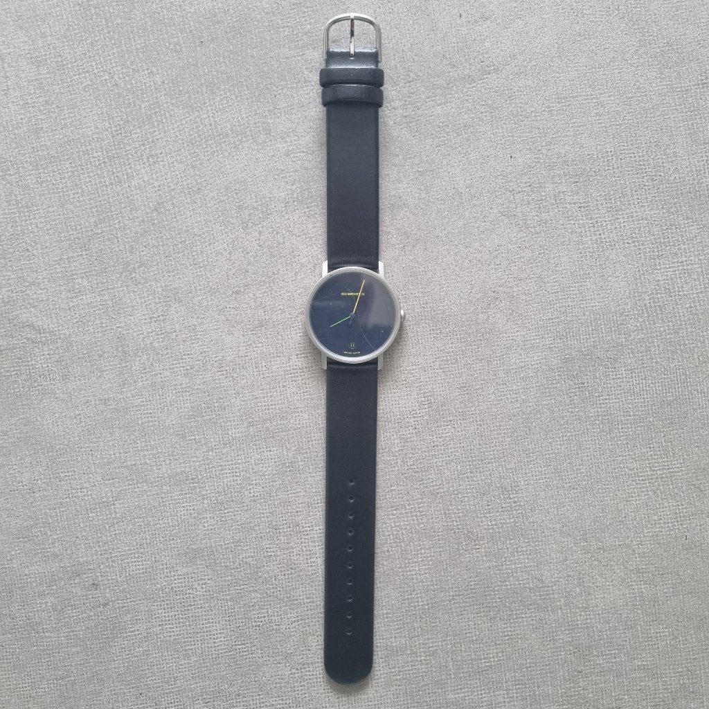 Heren Horloge Ole Mathiesen, Overige merken, Staal, Polshorloge, Ophalen of Verzenden
