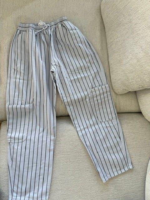 Morley lichtblauwe broek met blauwe streep 12jaar NIEUW, Morley, Enlèvement ou Envoi, Fille, Pantalon