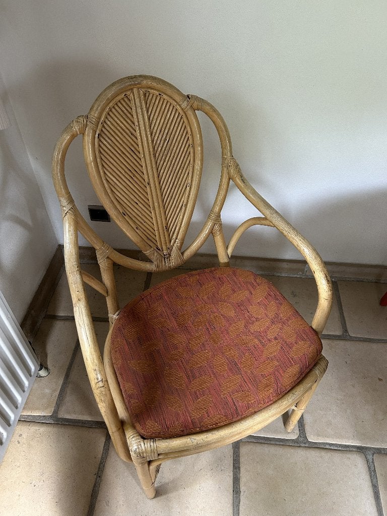 Bamboe stoelen, Huis en Inrichting, Stoelen, Ophalen, Gebruikt, Overige kleuren, Vijf, Zes of meer stoelen