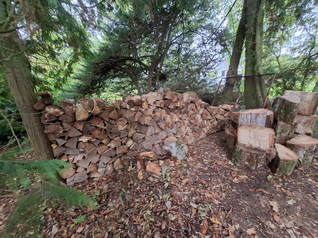 Bois de chauffage à Obaix, Jardin & Terrasse, 3 à 6 m³, Enlèvement, Autres essences de bois, Bûches
