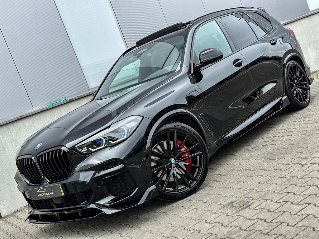 BMW X5 45e M-Sport 394Pk HK Laser Performance Lucht Pano 22I, Auto's, BMW, Gebruikt, Multifunctioneel stuurwiel, Zwart, 5 zetels