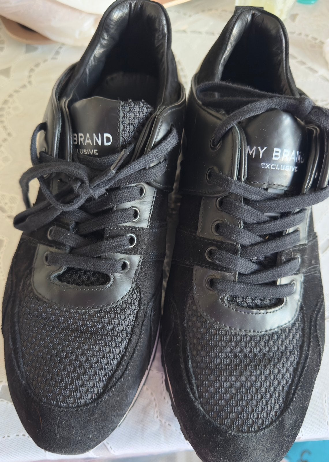 My Brand Exclusive sneakers, zwart leer, maat 43., Enlèvement, Comme neuf