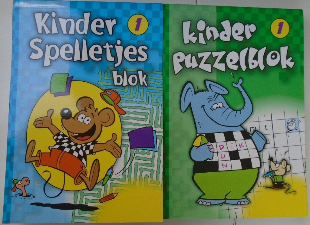 PUZZEL/ SPELLETJES BLOKKEN SET  8710818007802 & 7819s, Ophalen of Verzenden, Nieuw