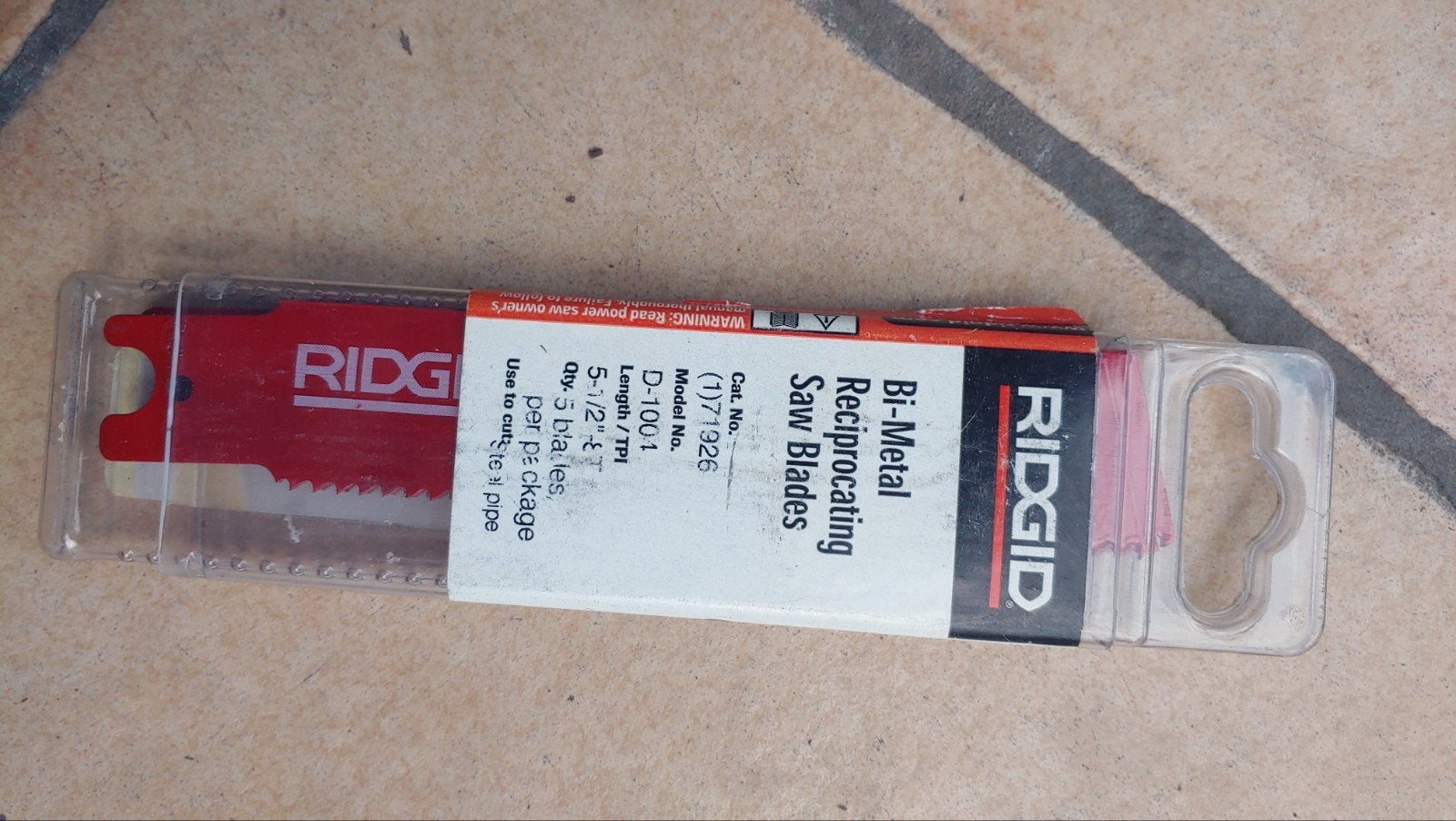Lames de scie Ridgid Bi-metal 71926 D1004 5-1/2" neuf, Neuf