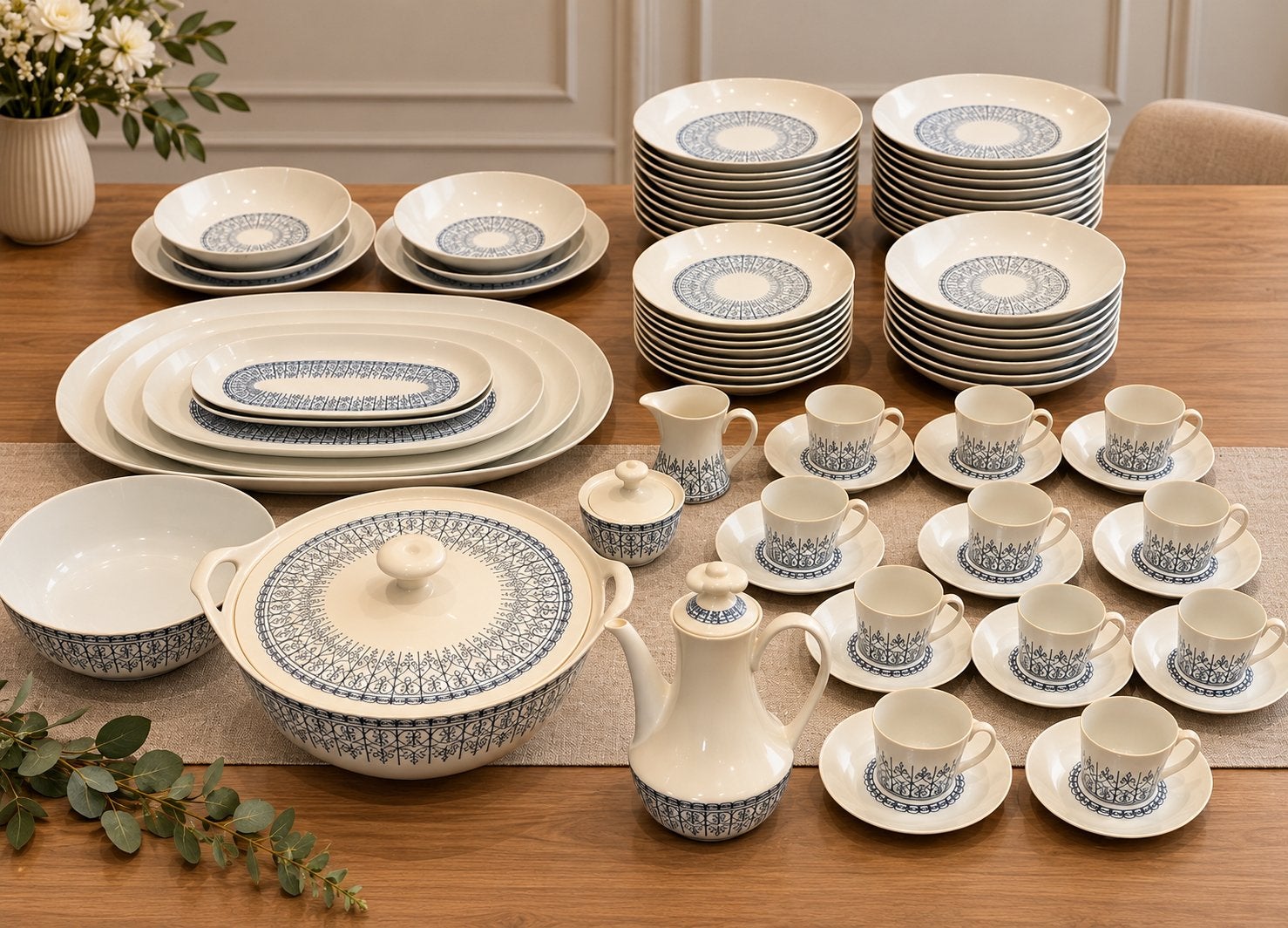 Prachtig vintage BIDASOA España servies Spaans porselein, Antiek en Kunst, Ophalen