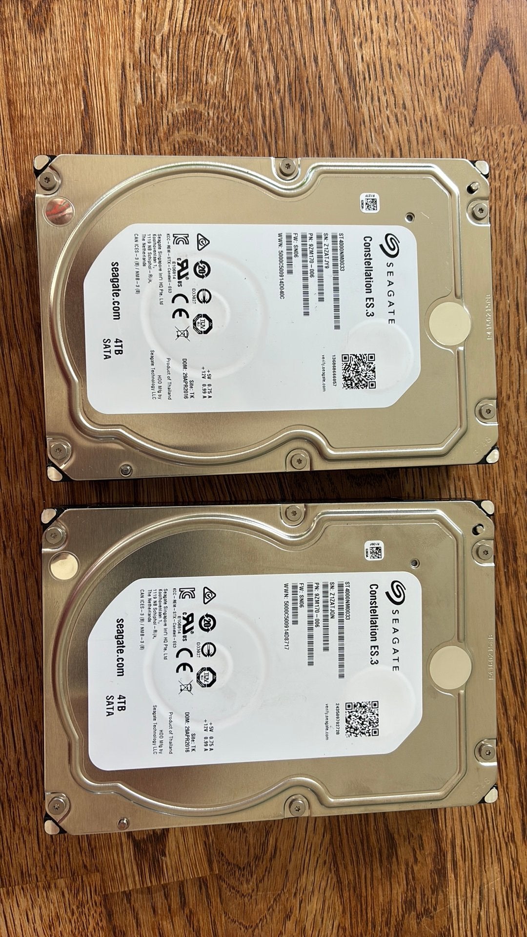Seagate Constellation ES.3 - 2x 4TB, Informatique & Logiciels, Enlèvement ou Envoi, HDD, Interne, Serveur