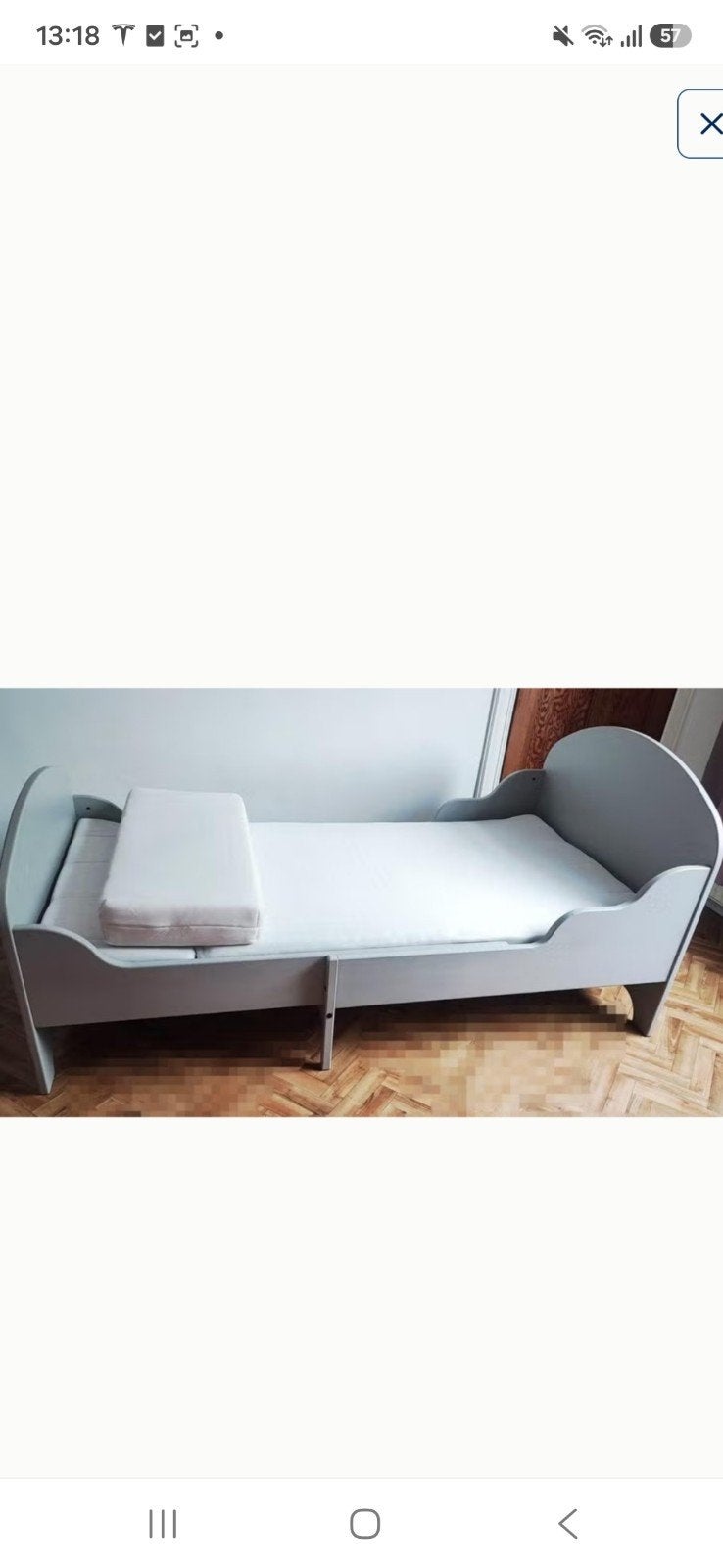 Ikea meegroeibed, Enlèvement