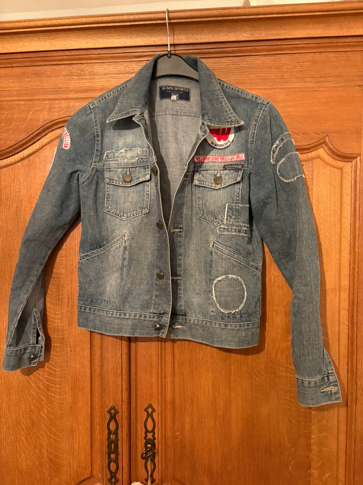 Jolie veste en jeans Scapa sport, Enlèvement ou Envoi, Porté, Taille 38/40 (M), Bleu