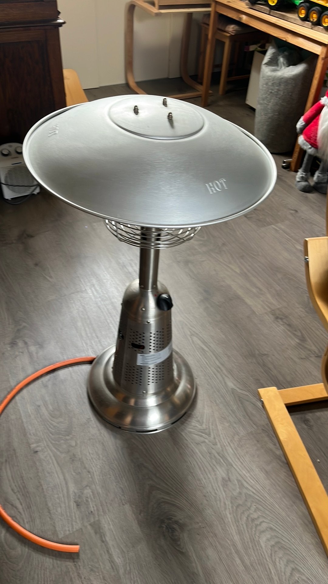 Terras verwarmer tafelmodel, Tuin en Terras, Terrasverwarmers, Ophalen, Zo goed als nieuw, Gas
