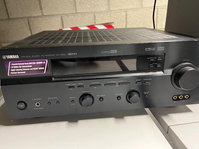YAMAHA RX-V550 + 5 KEF 1001 en KEF subwoofer PSW 1000.2, Audio, Tv en Foto, Ophalen, Yamaha, Zo goed als nieuw, 120 watt of meer